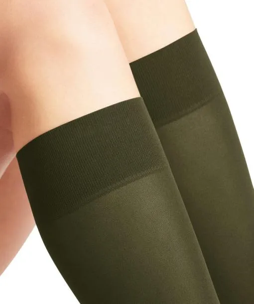 Women Pure Matt 50 DEN Women Kneehigh Socks Artichoke FALKE Fullyfashioned Stockings