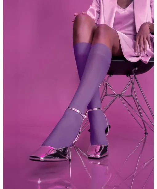 Women Pure Matt 50 DEN Women Kneehigh Socks Artichoke FALKE Fullyfashioned Stockings
