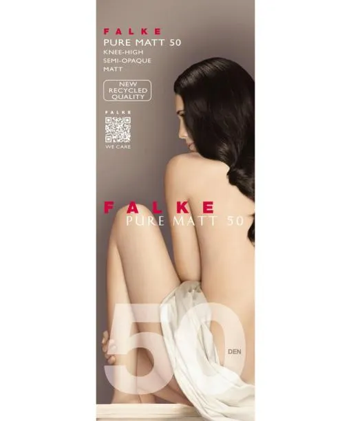 Women Pure Matt 50 DEN Women Kneehigh Socks Artichoke FALKE Fullyfashioned Stockings