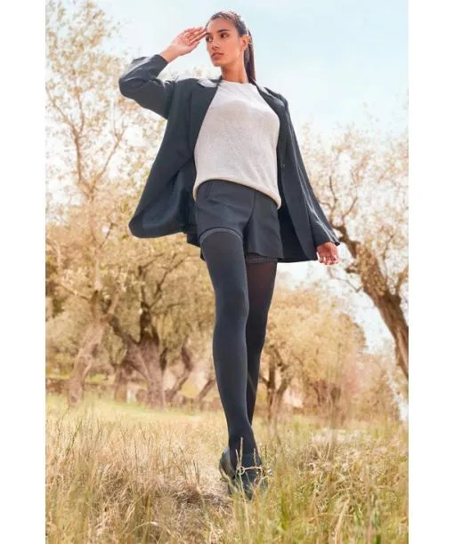 Women Pure Matt 50 DEN Women Stay Ups Black FALKE Thigh Highs