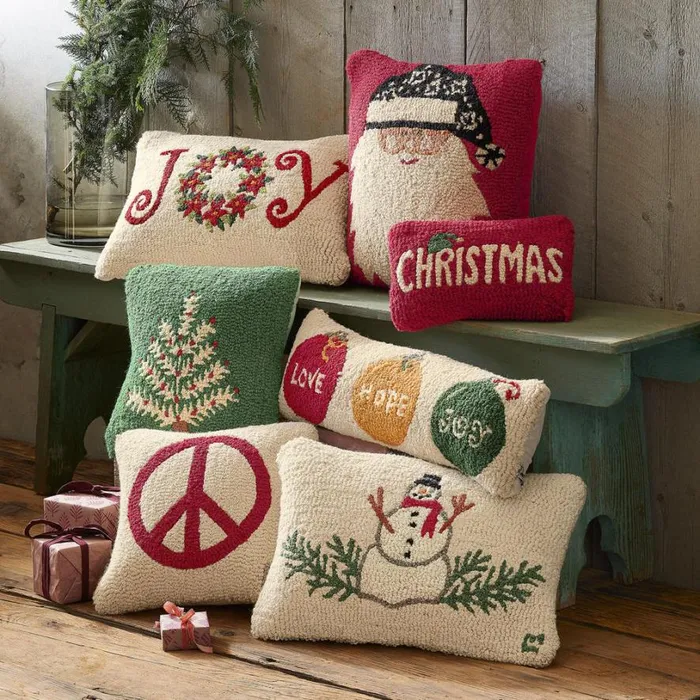 Women Red Christmas Mini Pillow Sundance Catalog Seasonal Women Red Christmas Mini Pillow Sundance Catalog Seasonal