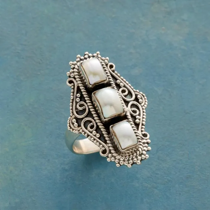 Women Regalia Pearl Ring Sundance Catalog Rings