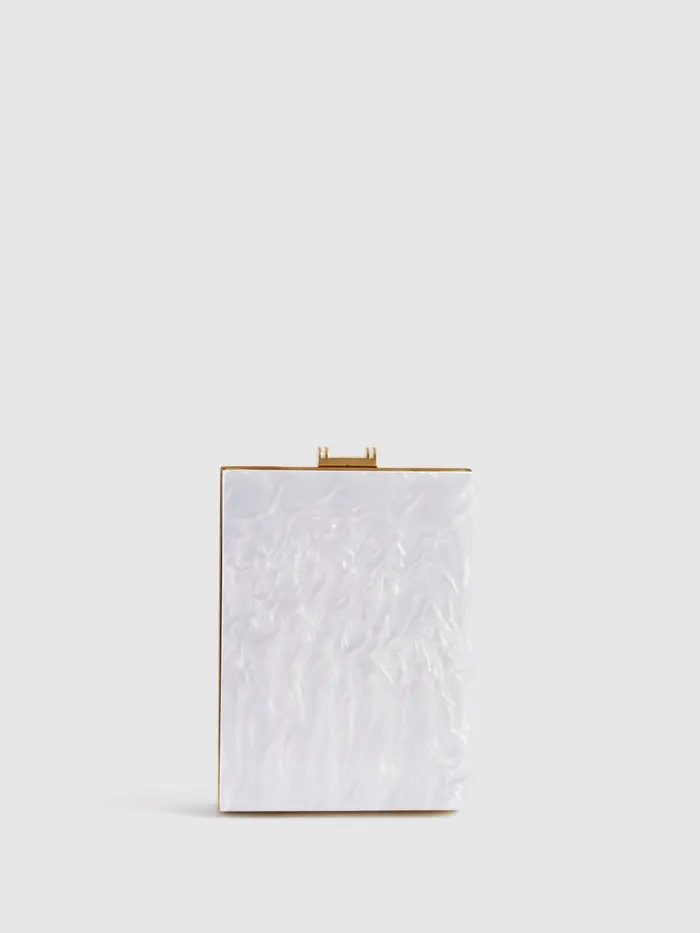Women Reiss Bags Gigi Acetate Clutch Bag White