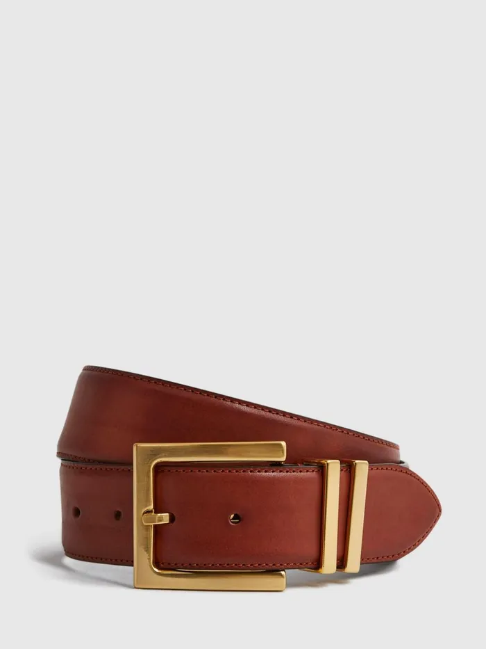 Women Reiss Belts Brompton Leather Belt Tan