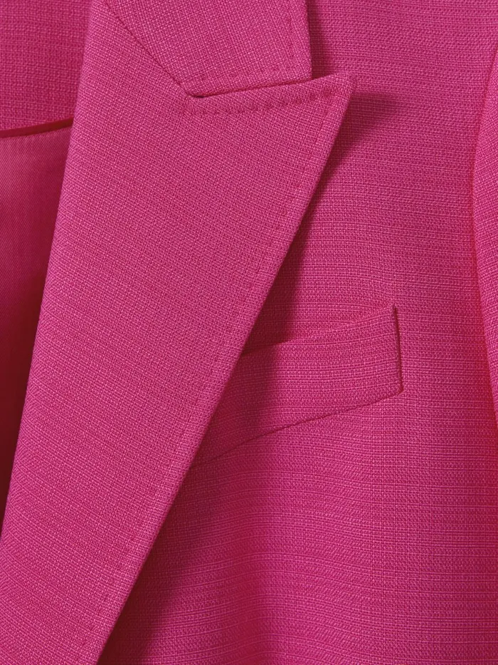 Women Reiss Blazers Hewey Tailored Textured Single Breasted Suit Blazer Pink