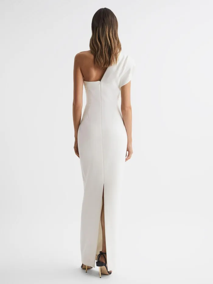 Women Reiss Brands Gilbert OneShoulder Maxi Dress Ivory