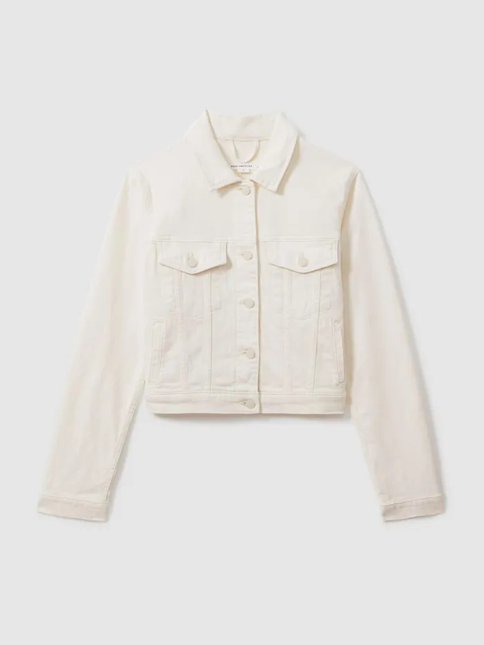 Women Reiss Coats American Jacket Cloud White