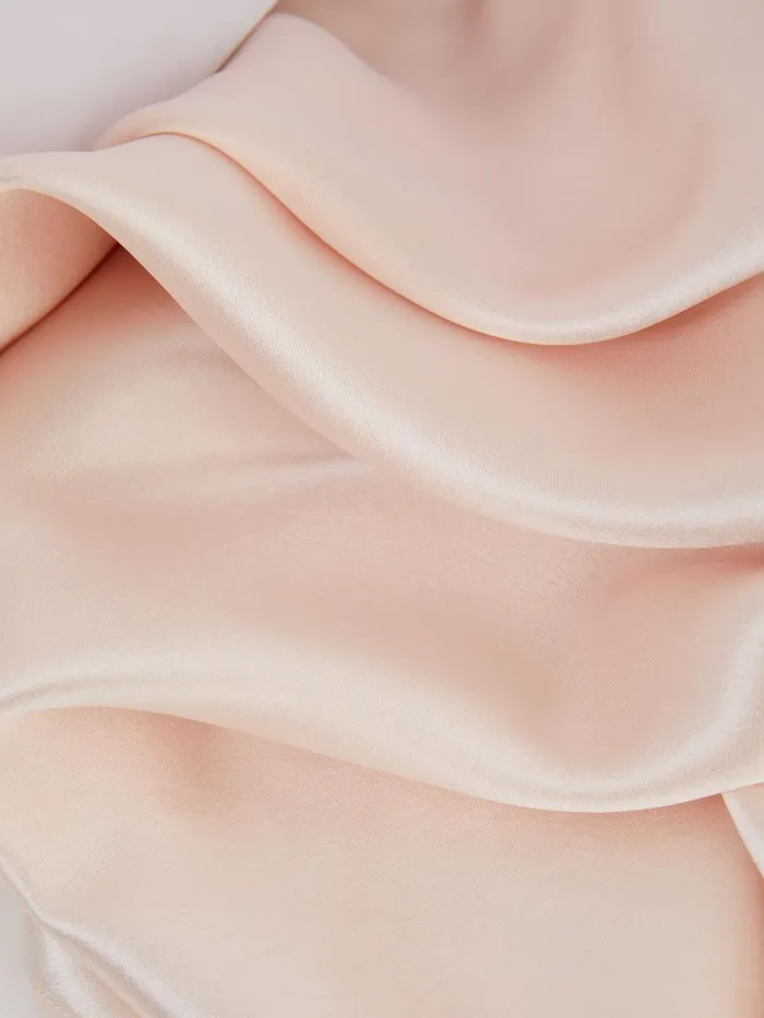 Women Reiss Dresses Plunge Neck Maxi Dress Pearl Pink