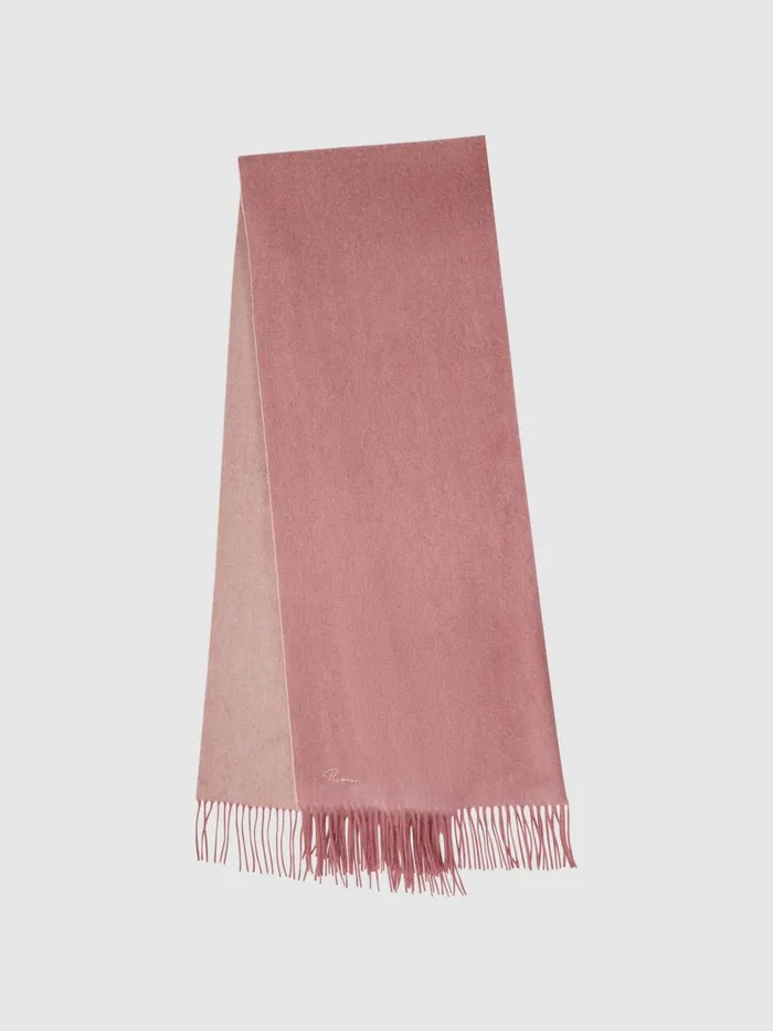 Women Reiss Hats Gloves and Scarves Picton WoolCashmere Scarf Blush