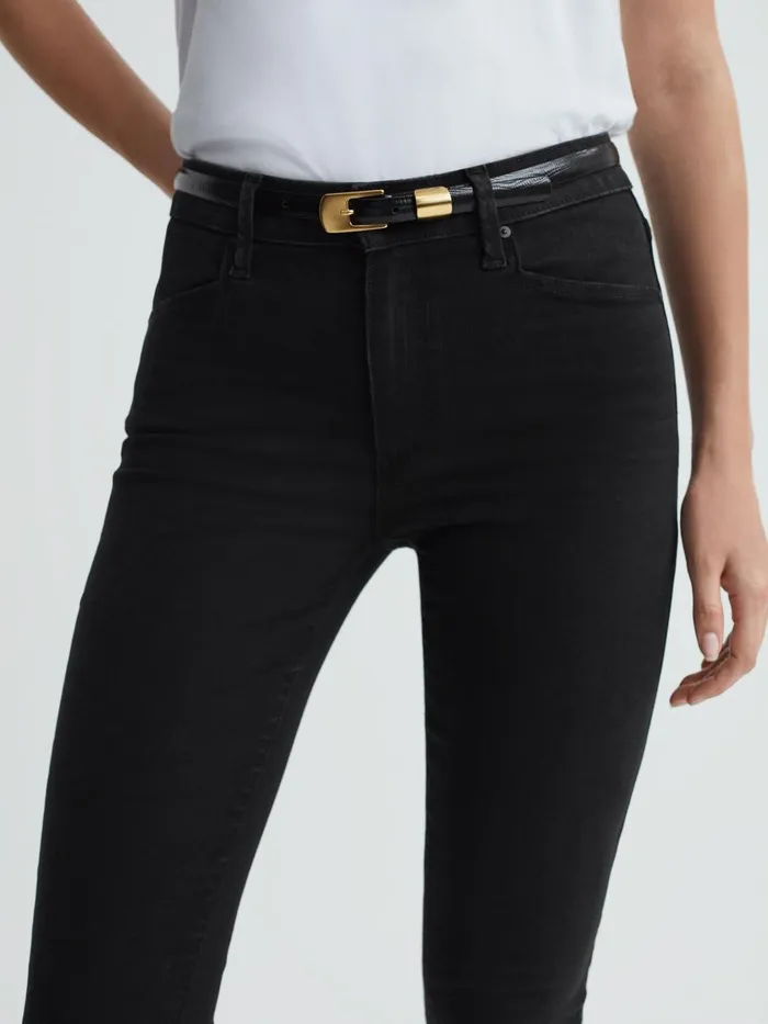 Women Reiss Jeans Slim Fit Split Hem Jeans Slater
