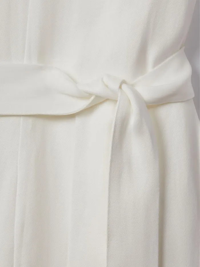 Women Reiss Jumpsuits and Playsuits Luana OneShoulder Belted Jumpsuit Ivory