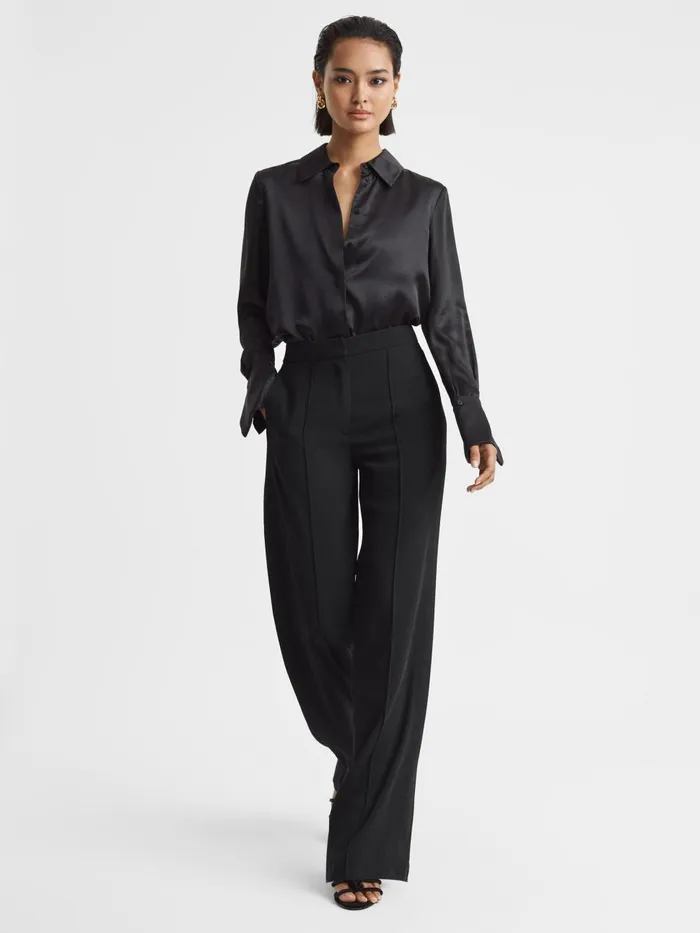 Women Reiss Pants Aleah Pull On Trousers Black
