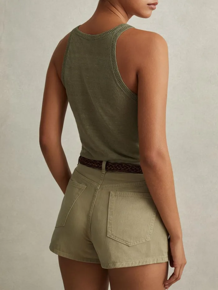 Women Reiss Shorts Colorado Garment Dyed Shorts Khaki