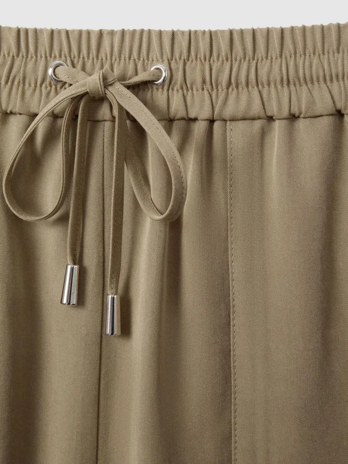 Women Reiss Shorts Isador Drawstring Shorts With TENCEL Fibers Khaki