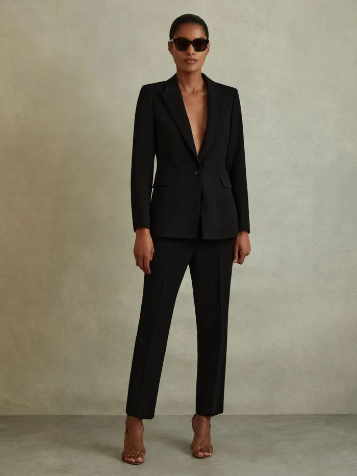 Women Reiss Suits and Tailoring Gabi Tailored Single Breasted Suit Blazer Black