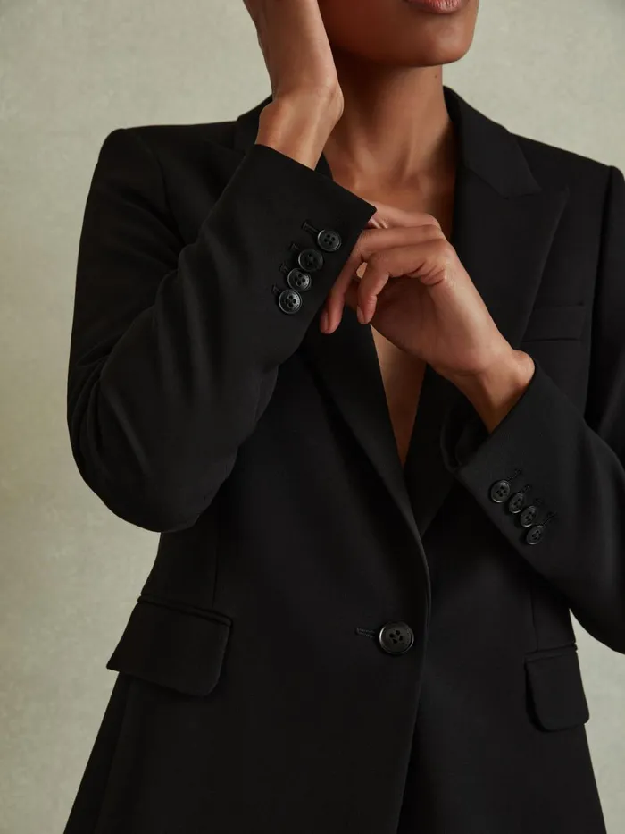 Women Reiss Suits and Tailoring Gabi Tailored Single Breasted Suit Blazer Black