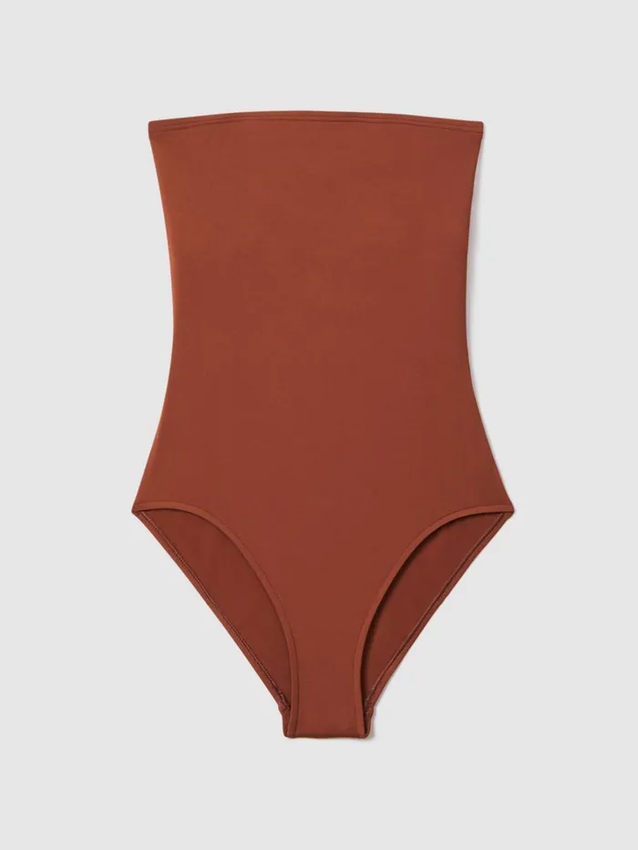 Women Reiss Swimwear Born Strapless Swimsuit Copper