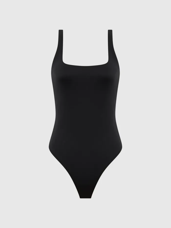 Women Reiss Tops American Good American Square Neck Bodies Black