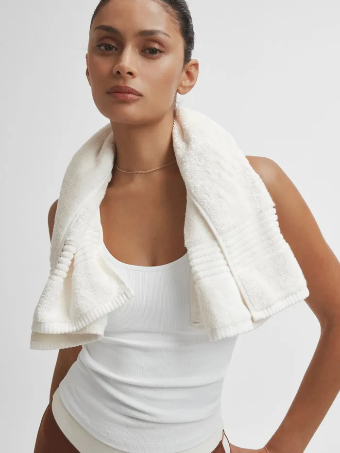 Women Reiss Tops Upside Shelf Bra Sports Vest White