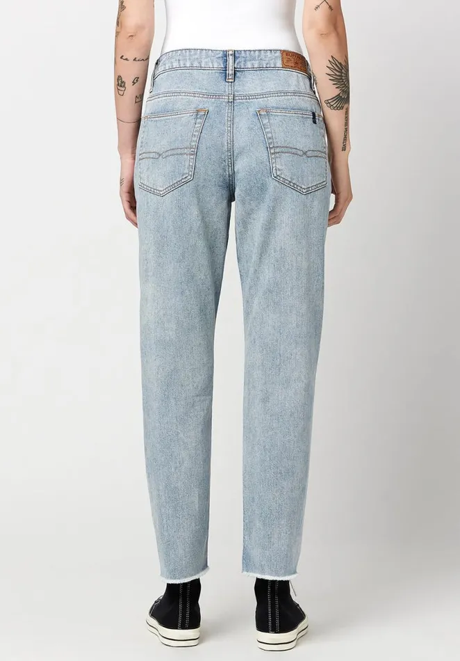 Women Relaxed Cut Off Madison Boyfriend Jeans Indigo Buffalo David Bitton Boyfriend Madison