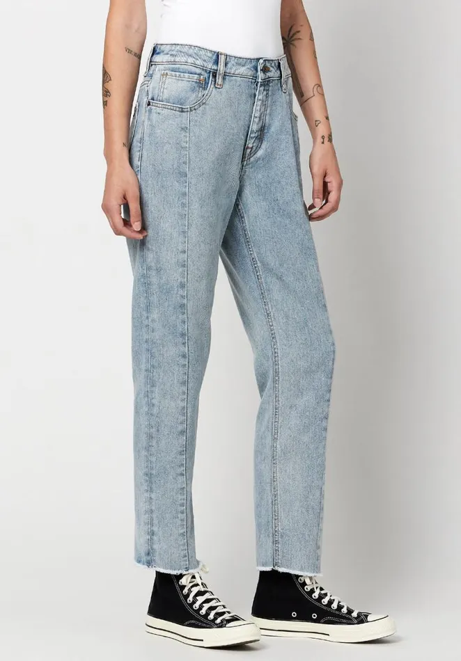 Women Relaxed Cut Off Madison Boyfriend Jeans Indigo Buffalo David Bitton Boyfriend Madison