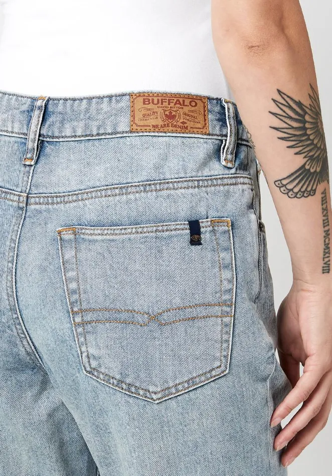 Women Relaxed Cut Off Madison Boyfriend Jeans Indigo Buffalo David Bitton Boyfriend Madison