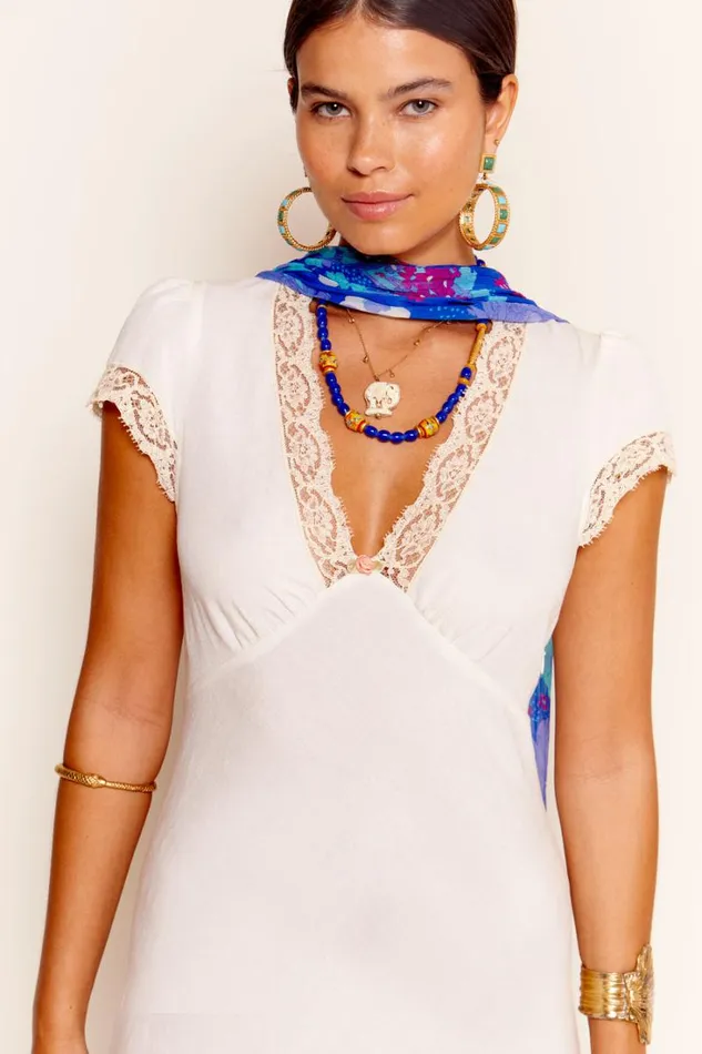 Women RIXO All Clothing Clarice Midi Dress Cream