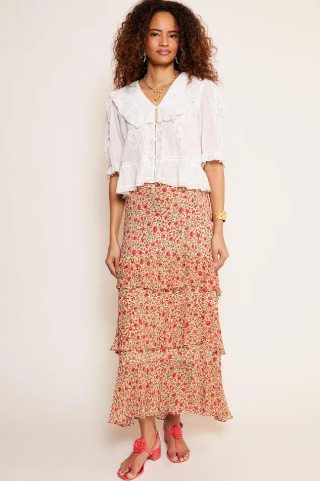 Women RIXO All Clothing Ellery Cotton Blouse White