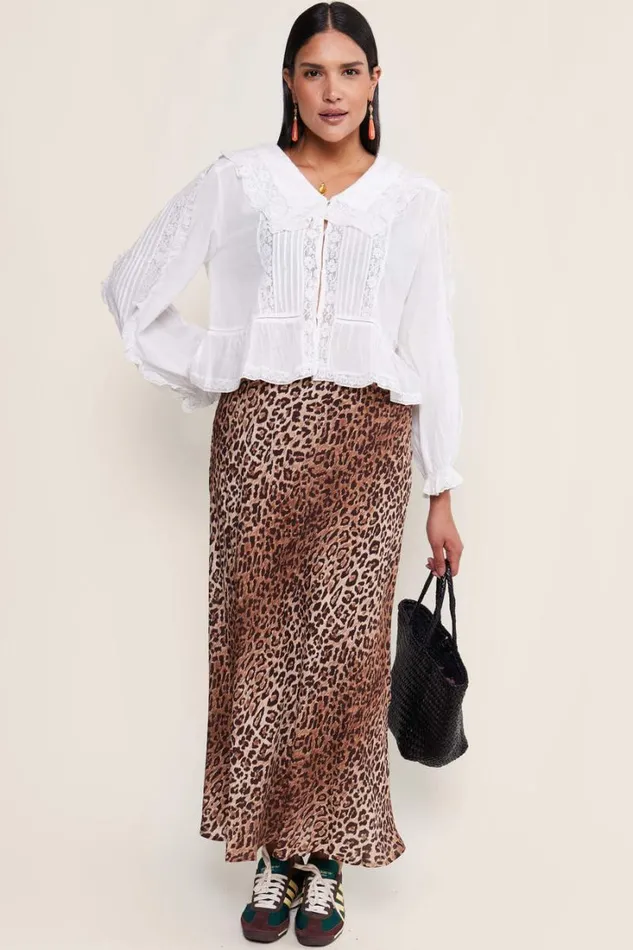 Women RIXO All Clothing Maribelle Cotton Blouse Ivory