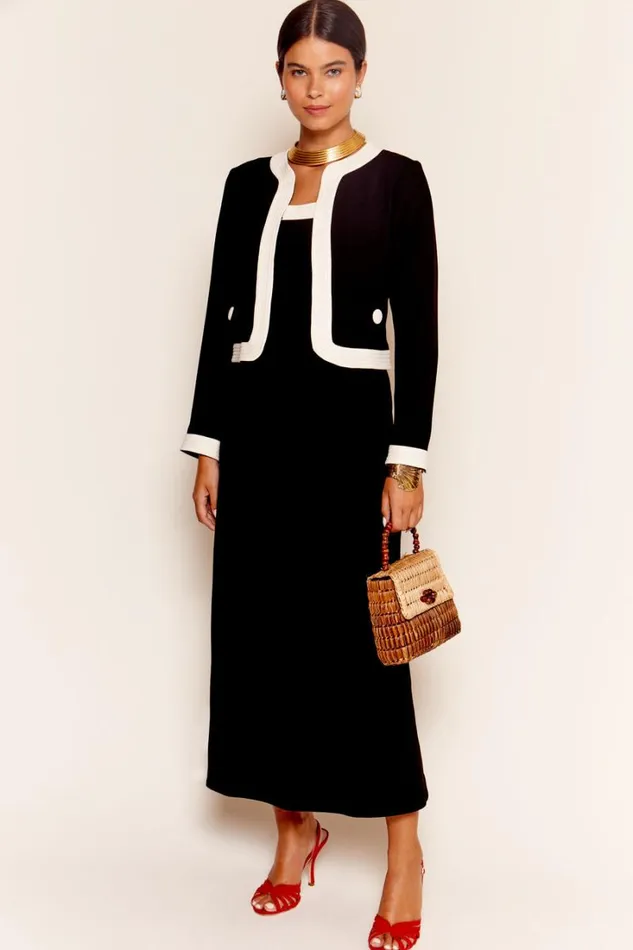 Women RIXO All Clothing Maryanne Cropped Jacket Black