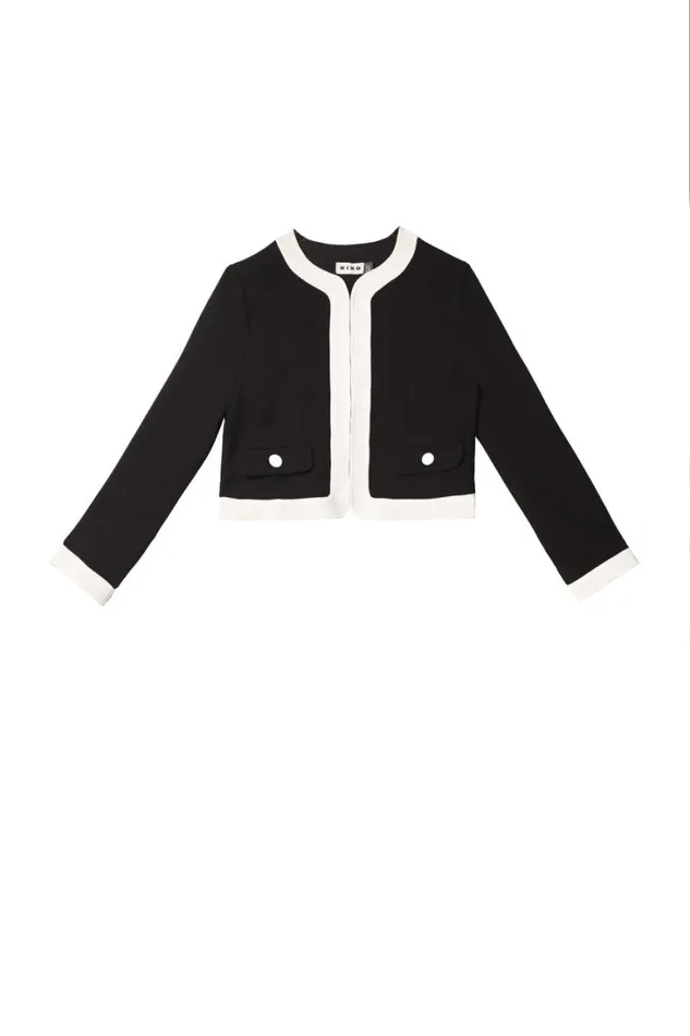 Women RIXO All Clothing Maryanne Cropped Jacket Black