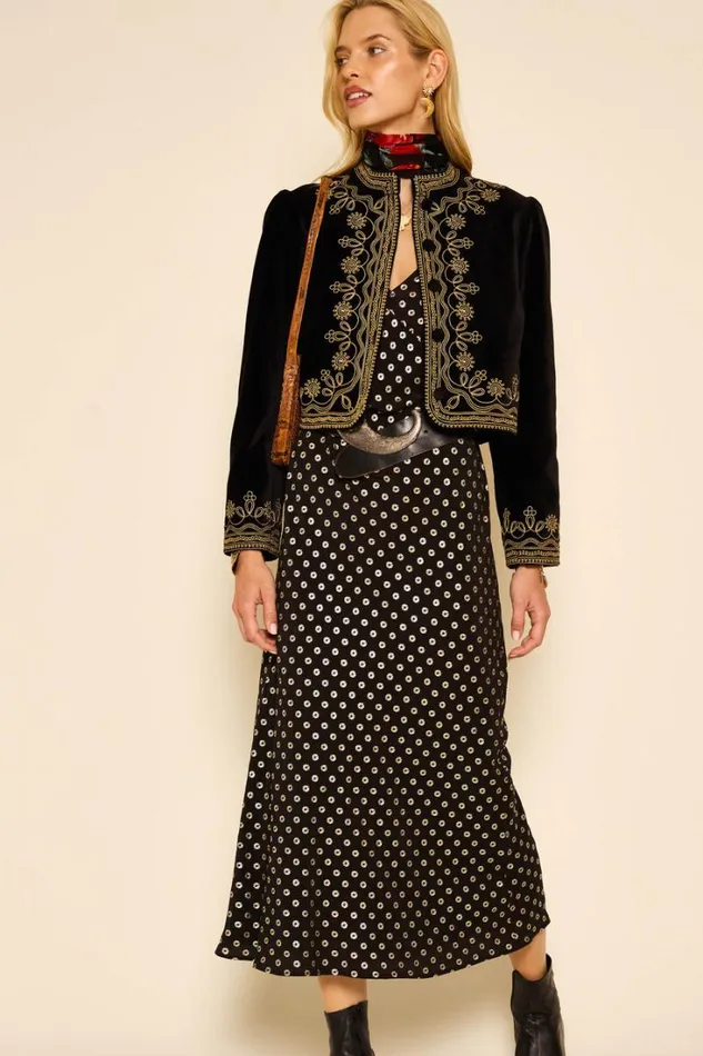 Women RIXO All Clothing Mavis Midi Dress Shibori Gold