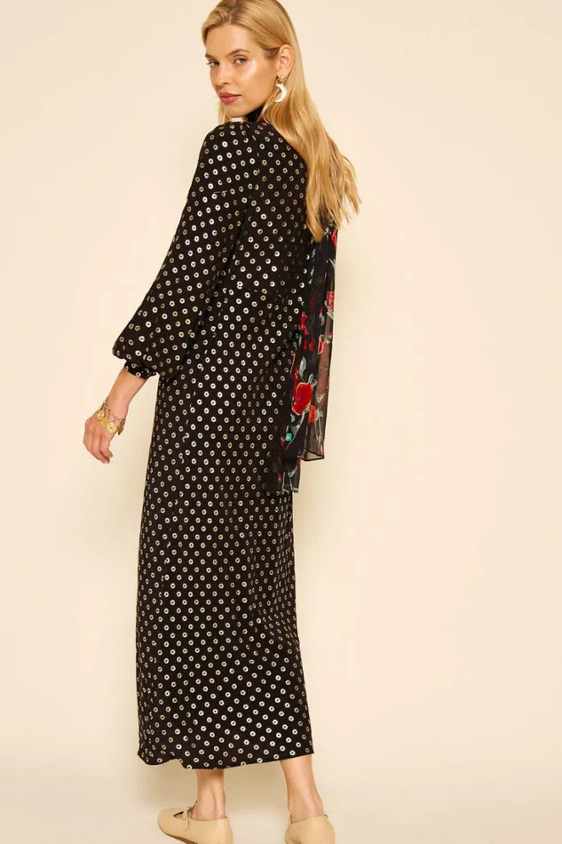 Women RIXO All Clothing Mavis Midi Dress Shibori Gold