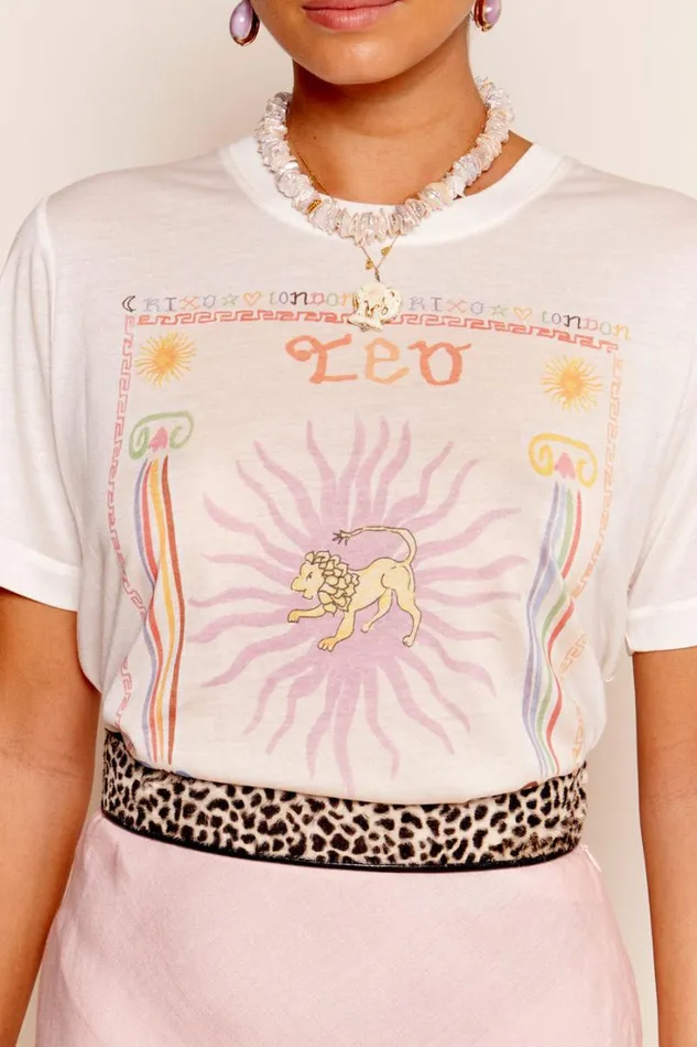 Women RIXO Tops Ria Zodiac TShirt Leo