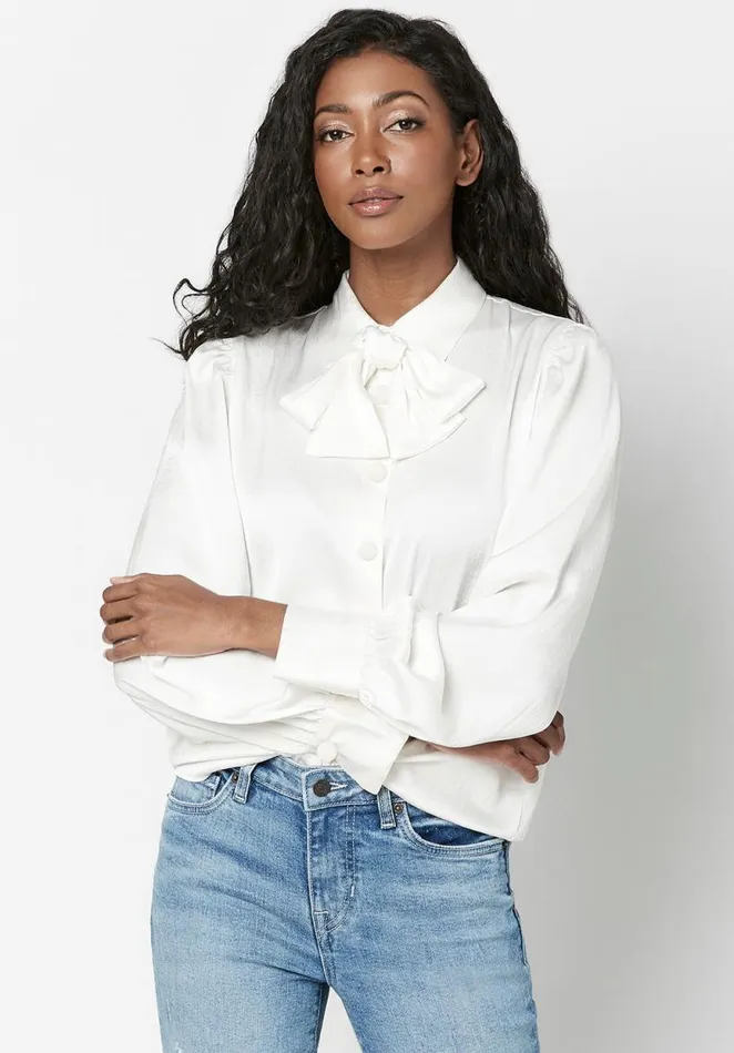 Women Romantic Cordelia Blouse Cream Buffalo David Bitton Blouses