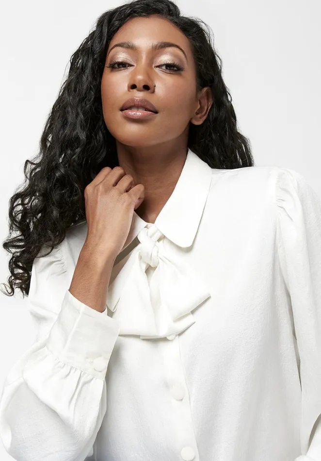 Women Romantic Cordelia Blouse Cream Buffalo David Bitton Blouses