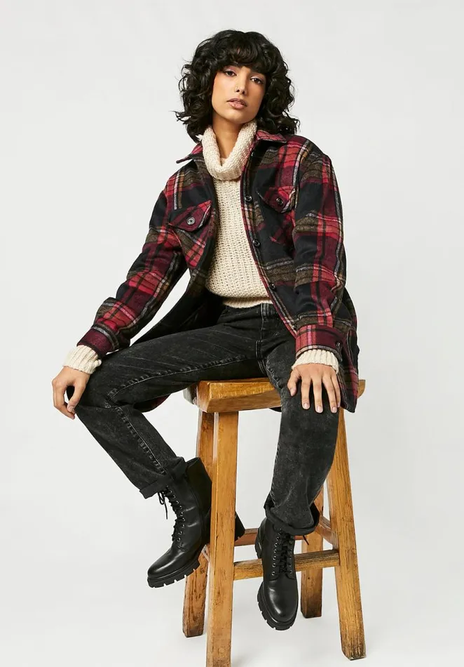 Women Savannah River Plaid Jacket River Plaid Buffalo David Bitton Jackets