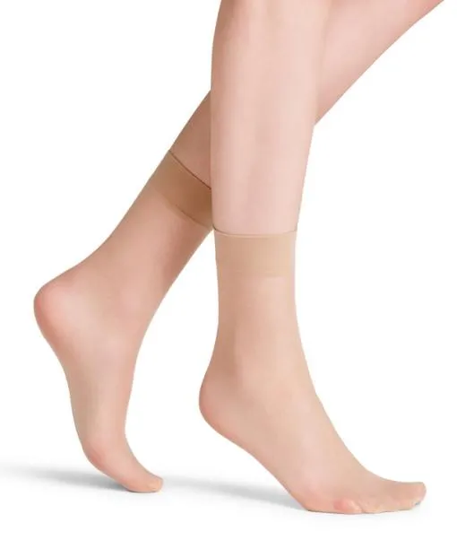 Women Seidenglatt 15 DEN Women Anklets Crystal FALKE Fullyfashioned Stockings