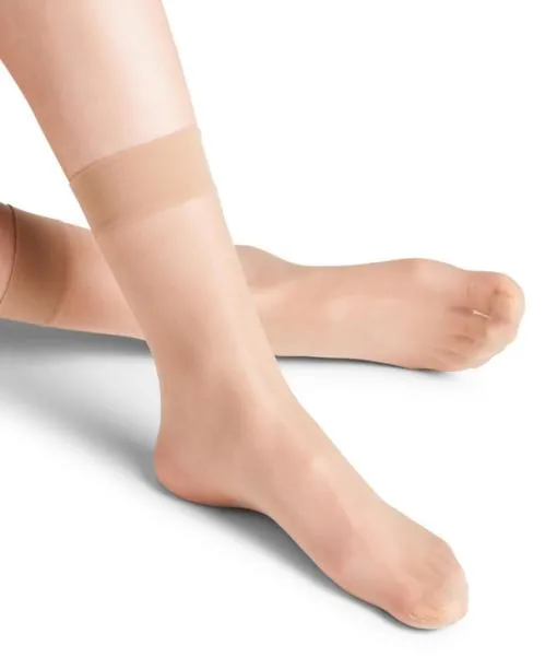 Women Seidenglatt 15 DEN Women Anklets Crystal FALKE Fullyfashioned Stockings