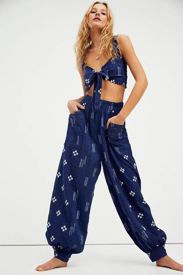 Women Sets Free People Calliope Set Indigo Combo