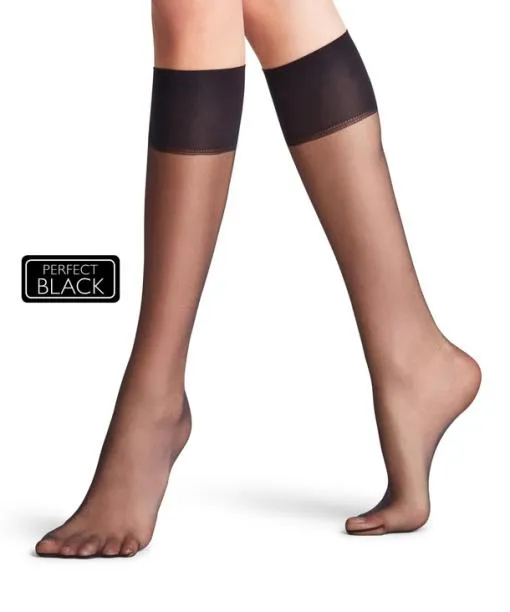 Women Shelina 12 DEN Women Kneehigh Socks Black FALKE Knee High Socks
