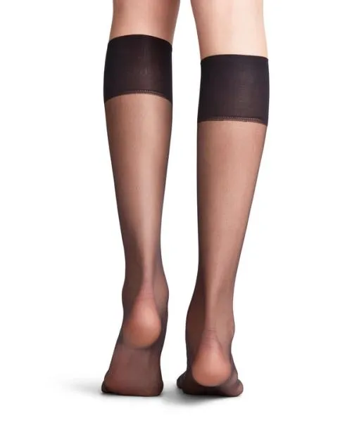 Women Shelina 12 DEN Women Kneehigh Socks Black FALKE Knee High Socks