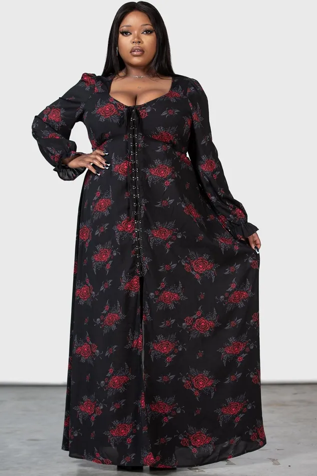 Women Shirt Killstar Hail Pandora Maxi Dress