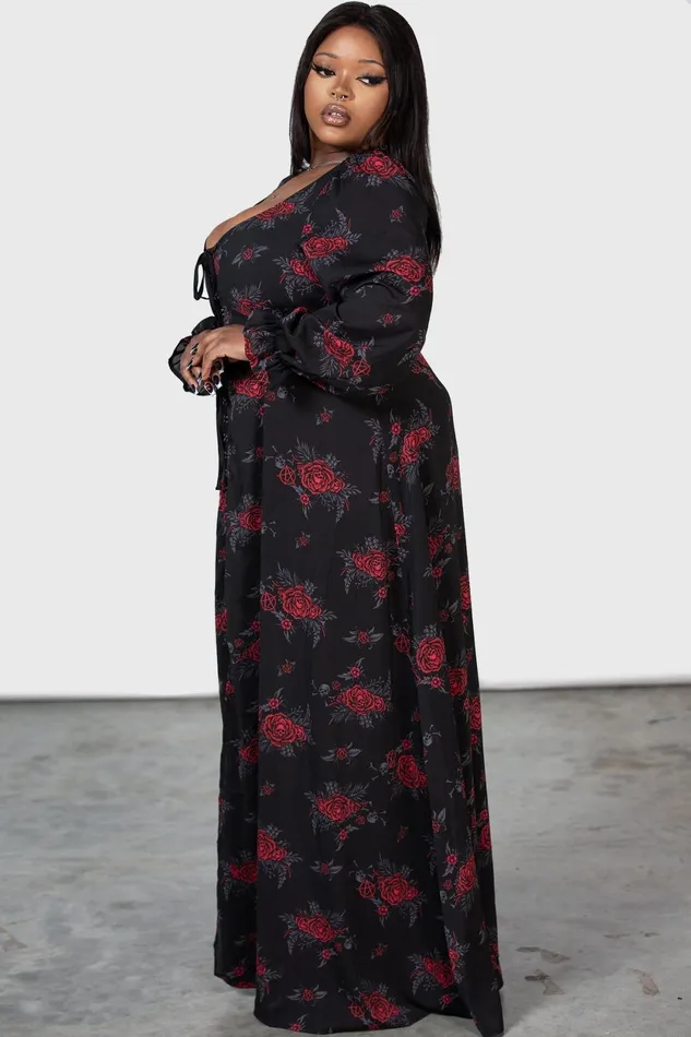 Women Shirt Killstar Hail Pandora Maxi Dress