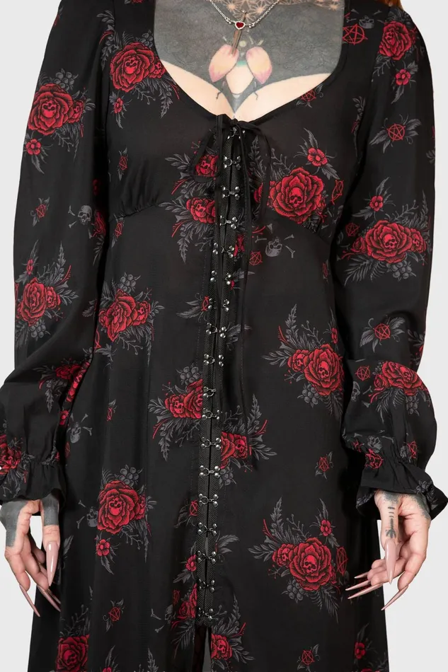 Women Shirt Killstar Hail Pandora Maxi Dress