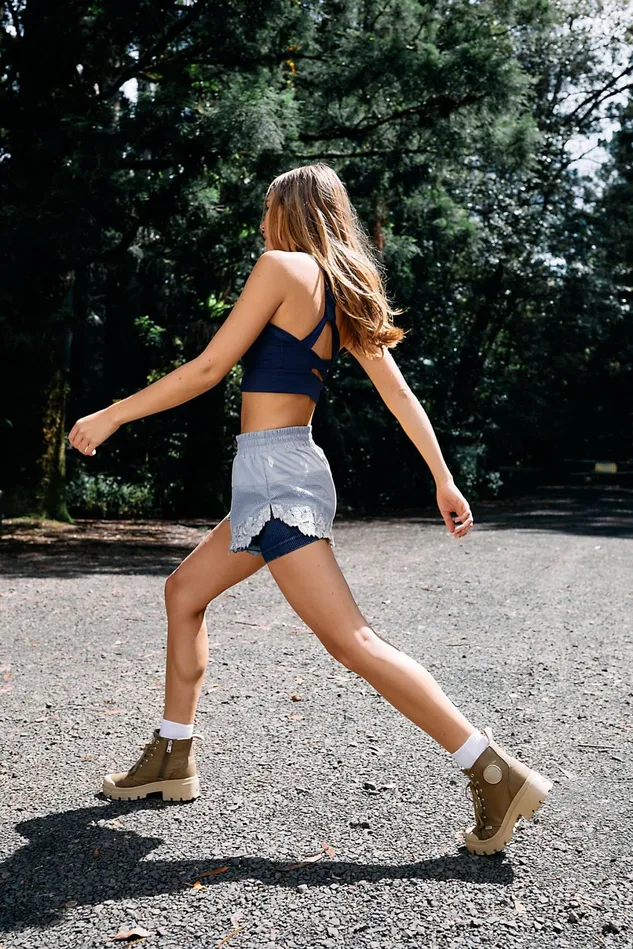 Women Shorts Free People Thanks A Bunch Shorts Periwinkle Dreams