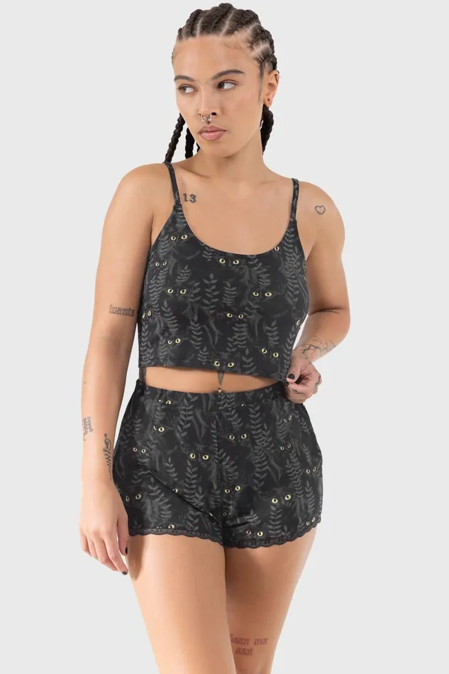 Women Shorts Killstar Familiar Woods Shorts