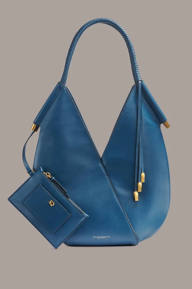 Women Shoulder And Hobo Bags Donna Karan BALDWIN MINI SHOULDER BAG Peacock