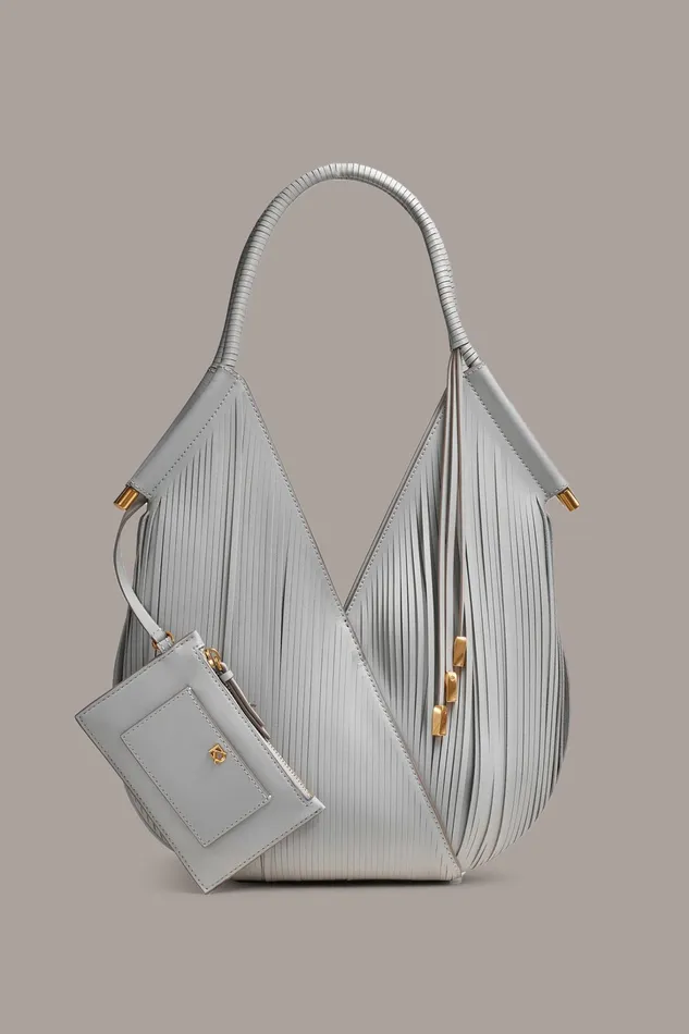 Women Shoulder And Hobo Bags Donna Karan BALDWIN MINI SHOULDER BAG Zinc