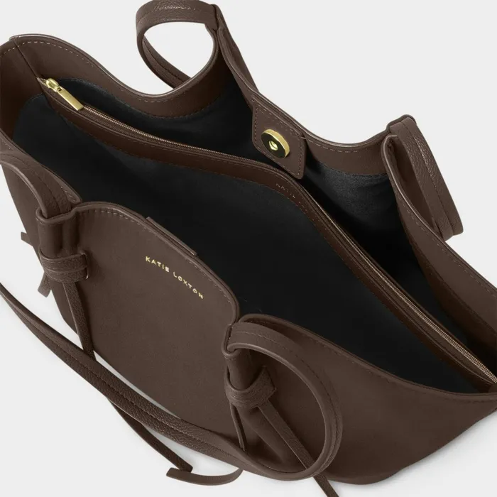 Women Shoulder Bags Katie Loxton Celina Small Tote Bag In Chocolate
